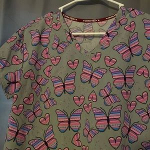 Size M medical scrub shirt divine stretch with pockets